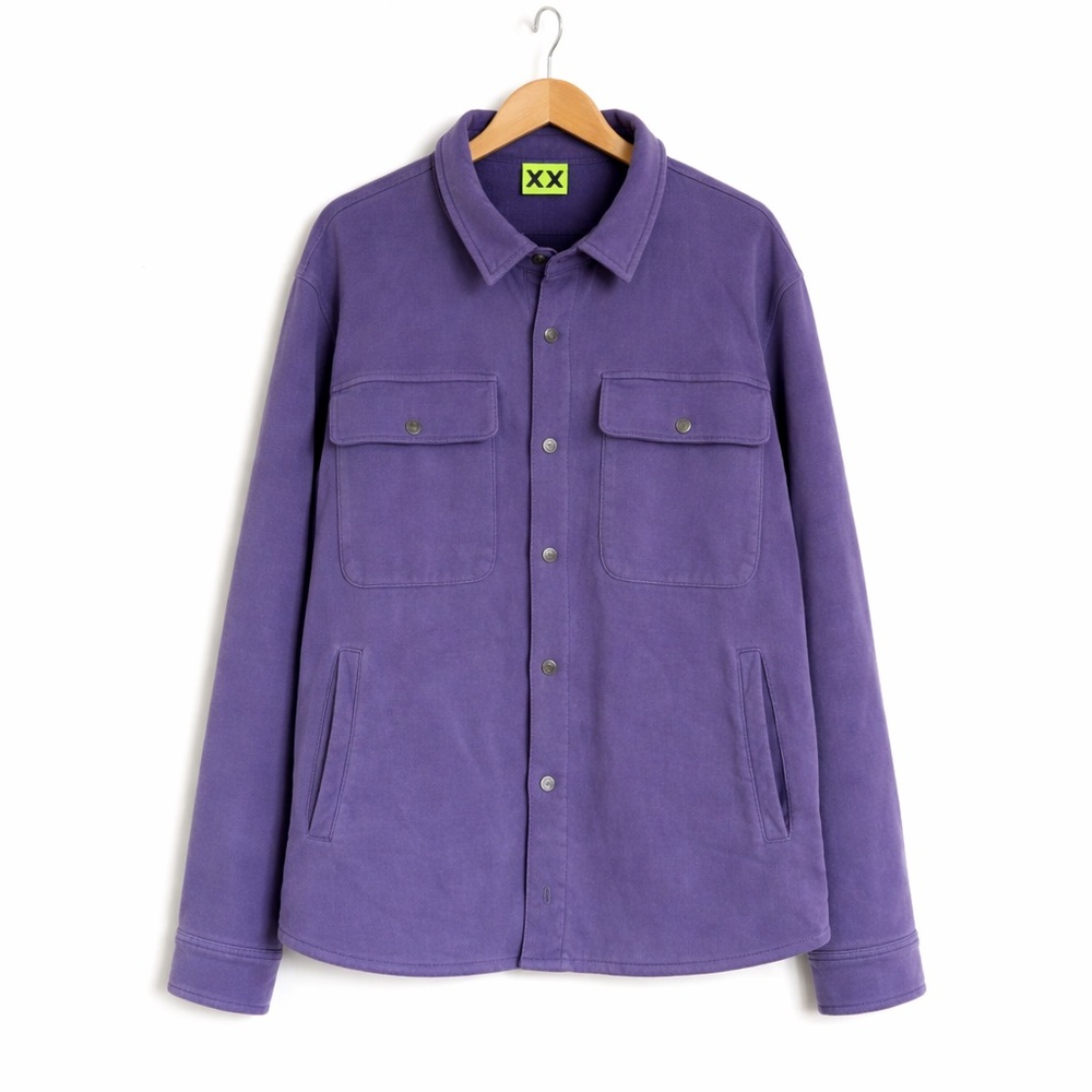 Supervsn Studios Men’s Peace Over Button Up Overshirt Light Jacket Size XL NWT - Picture 5 of 16